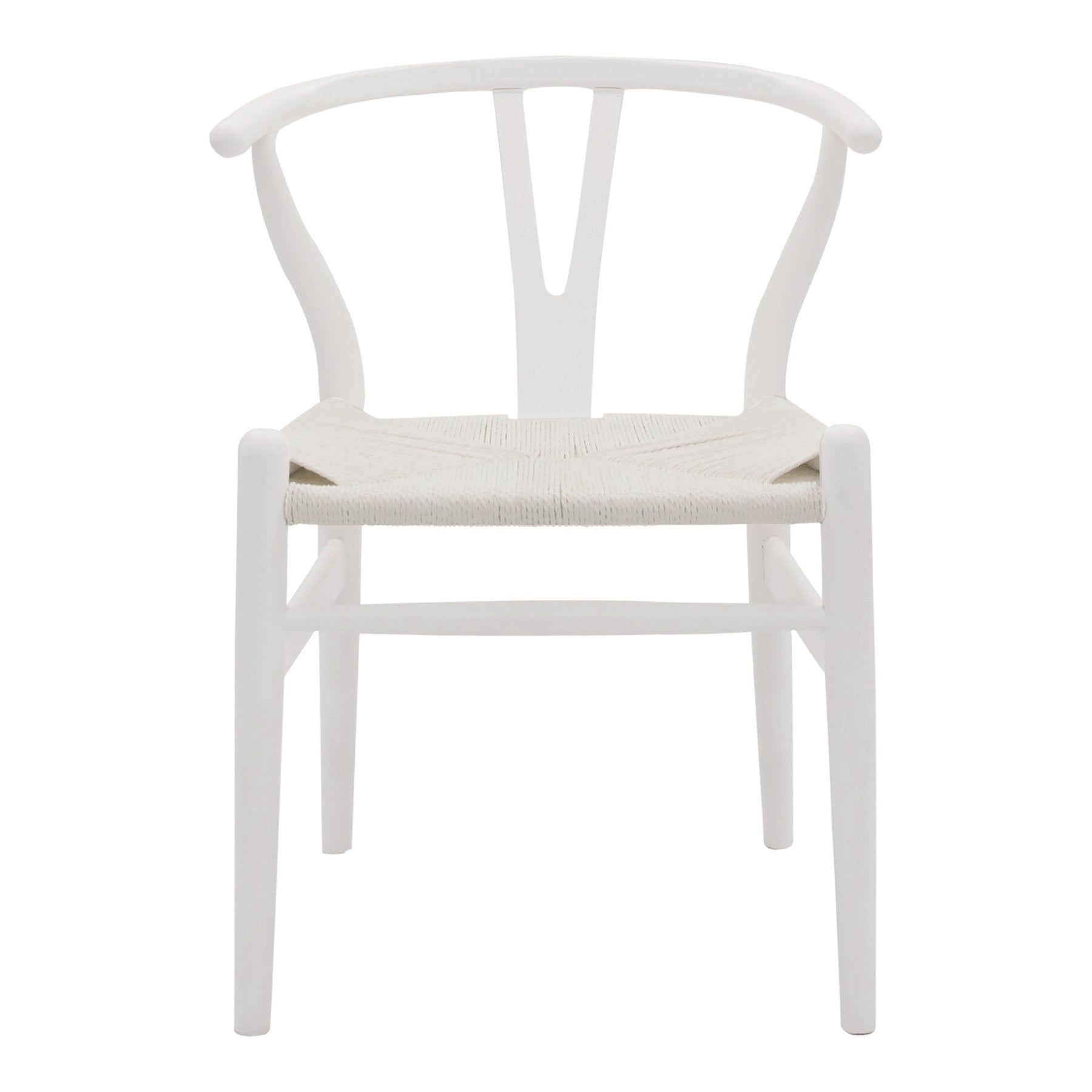 Wishbone Chair White / White Seat-living-MRD Home-Default Title---abc