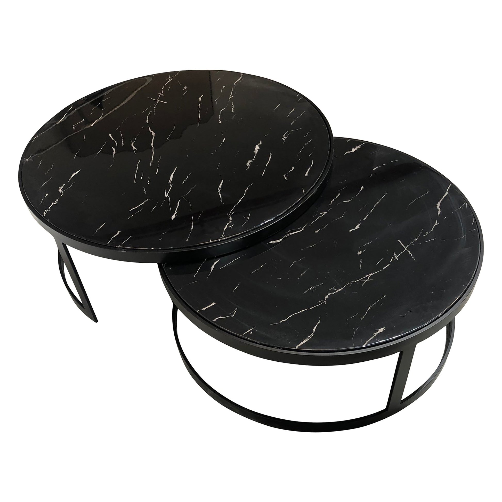 Glory Coffee Table Set Black Marble-abc