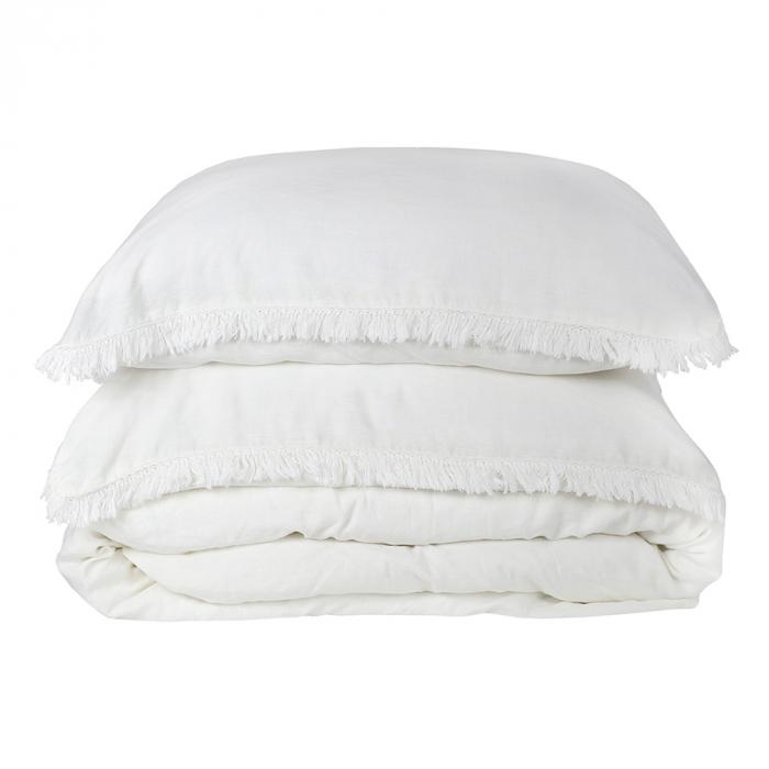 Stonewash Linen Duvet Set with Fringe-Sleeping-Florabelle-Default Title---abc