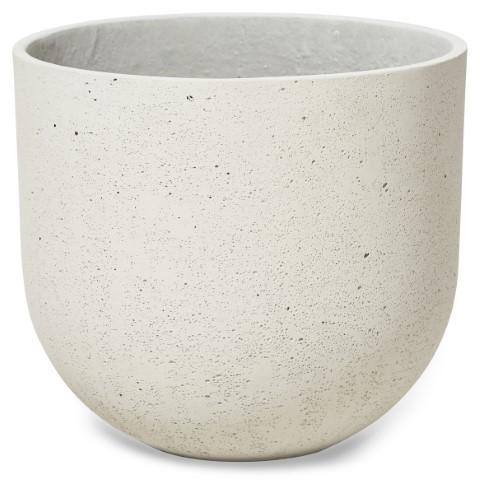 Round Lime Concrete Pot Large - Natural White-Accessories-Home & Giftware-Default Title---abc