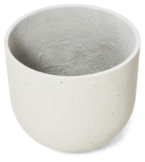 Round Lime Concrete Pot Large - Natural White-Accessories-Home & Giftware-Default Title---abc