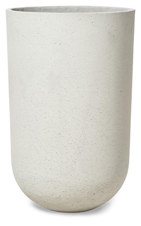 Tall Lime Concrete Pot Large - Natural White-Accessories-Home & Giftware-Default Title---abc
