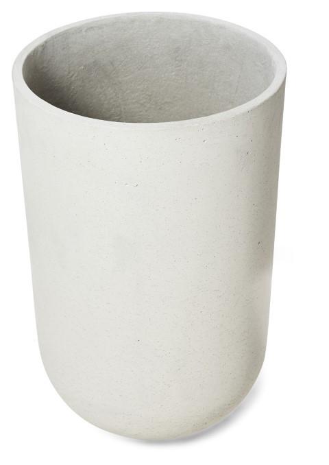 Tall Lime Concrete Pot Large - Natural White-Accessories-Home & Giftware-Default Title---abc