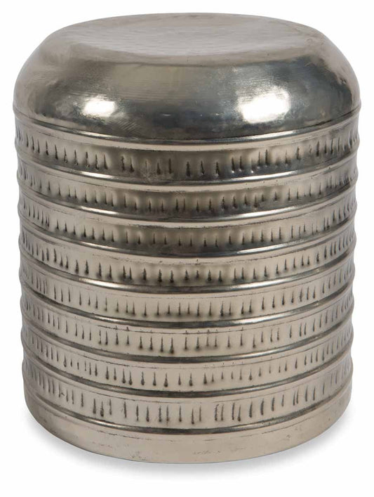 Ribbed Iron Stool-Living-Home & Giftware-Default Title---abc