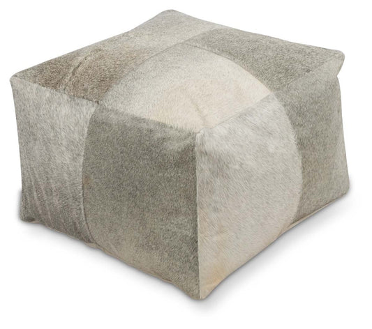 Square Block Cowhide Ottoman-Living-Home & Giftware-Default Title---abc