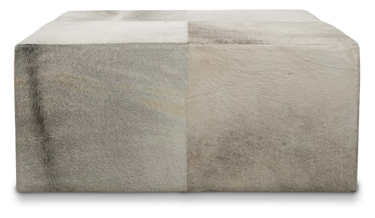 Square Block Cowhide Coffee Table-Living-Home & Giftware-Default Title---abc