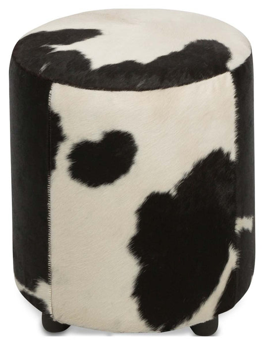 Round Cowhide Ottoman-Living-Home & Giftware-Default Title---abc