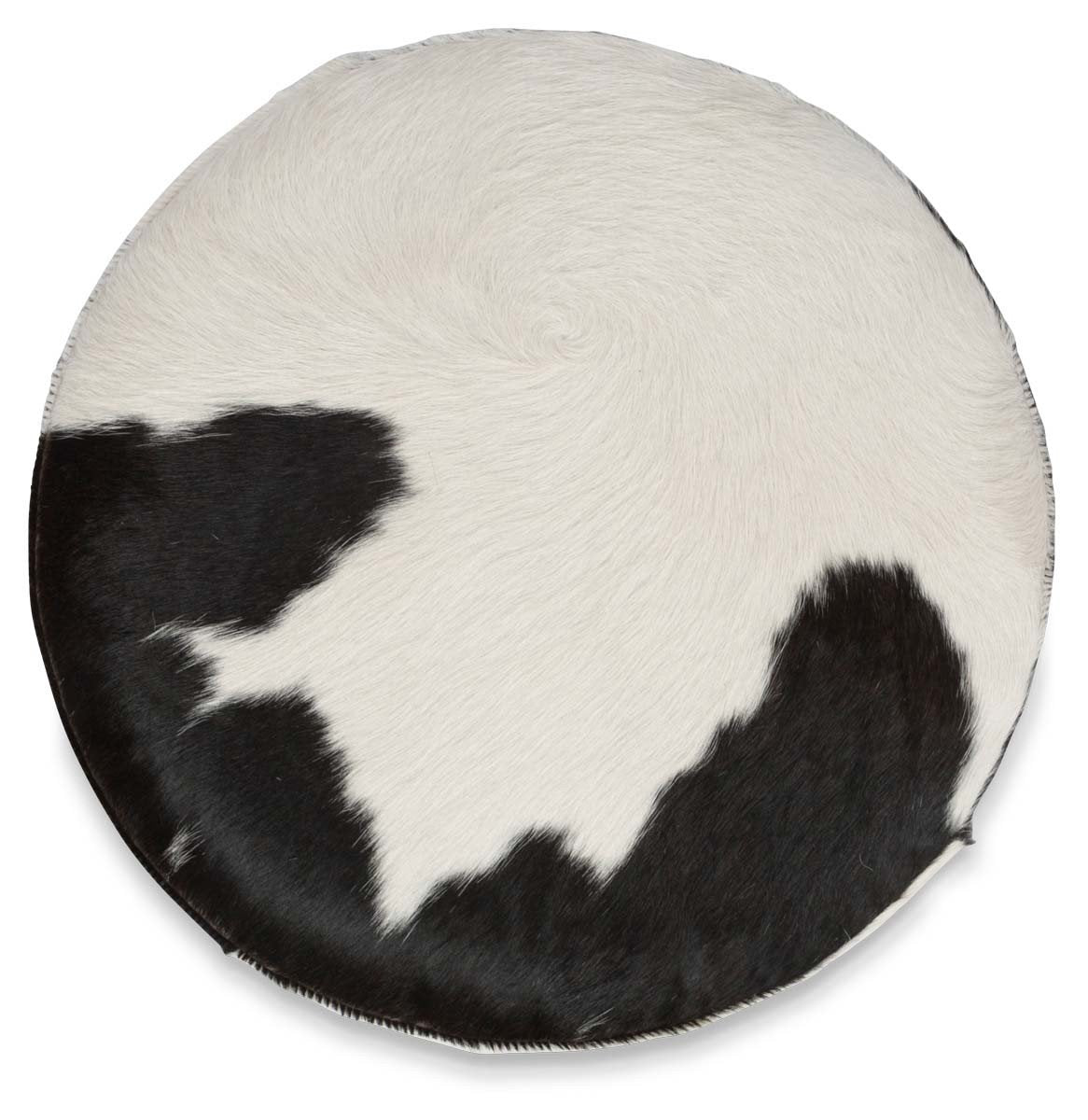 Round Cowhide Ottoman-Living-Home & Giftware-Default Title---abc