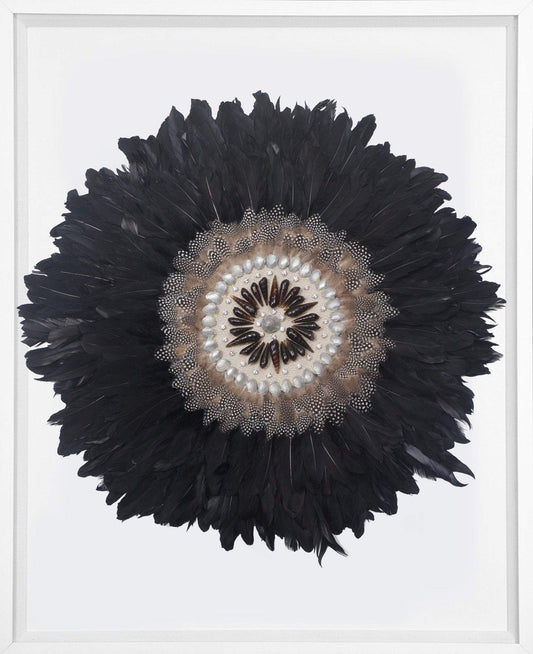 Feather Kubo Black Artwork 67cm x 85cm-abc