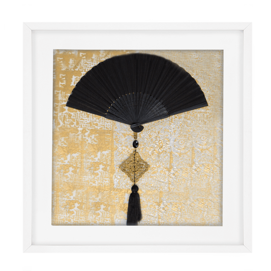 Fan Tassel Black Artwork 52 x 52 cm-abc