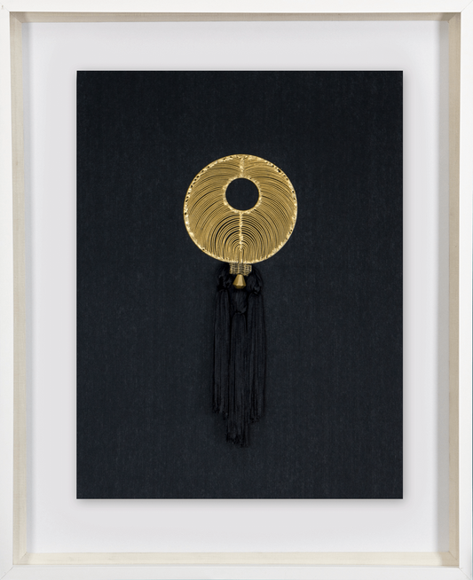 Tassel Gold On Black Artwork 67 x 85 cm-Accessories-Bandhini Homewear Design-Black-67 x 85--abc