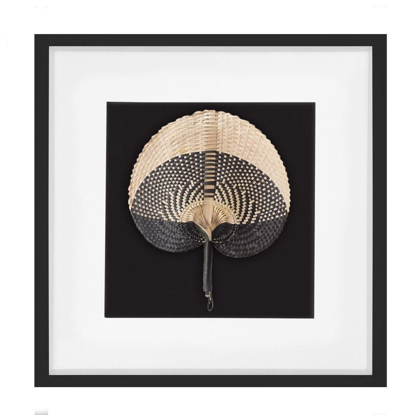 Fan Black on Black 52x52cm-abc