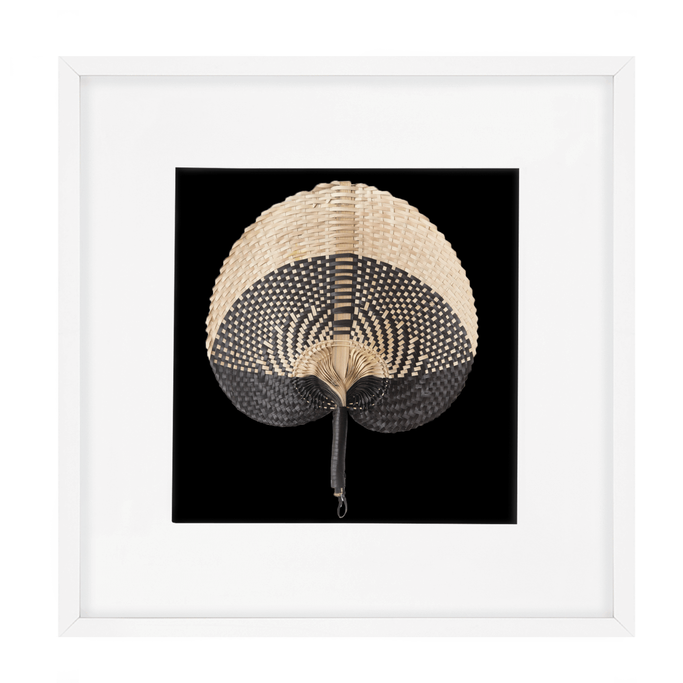 Fan Black on Black 52x52cm-abc