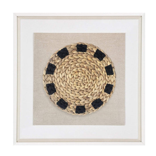 Place Mat Natural on Natural Artwork 52 x 52 cm-Accessories-Bandhini Homewear Design-Natural-25 x 25--abc