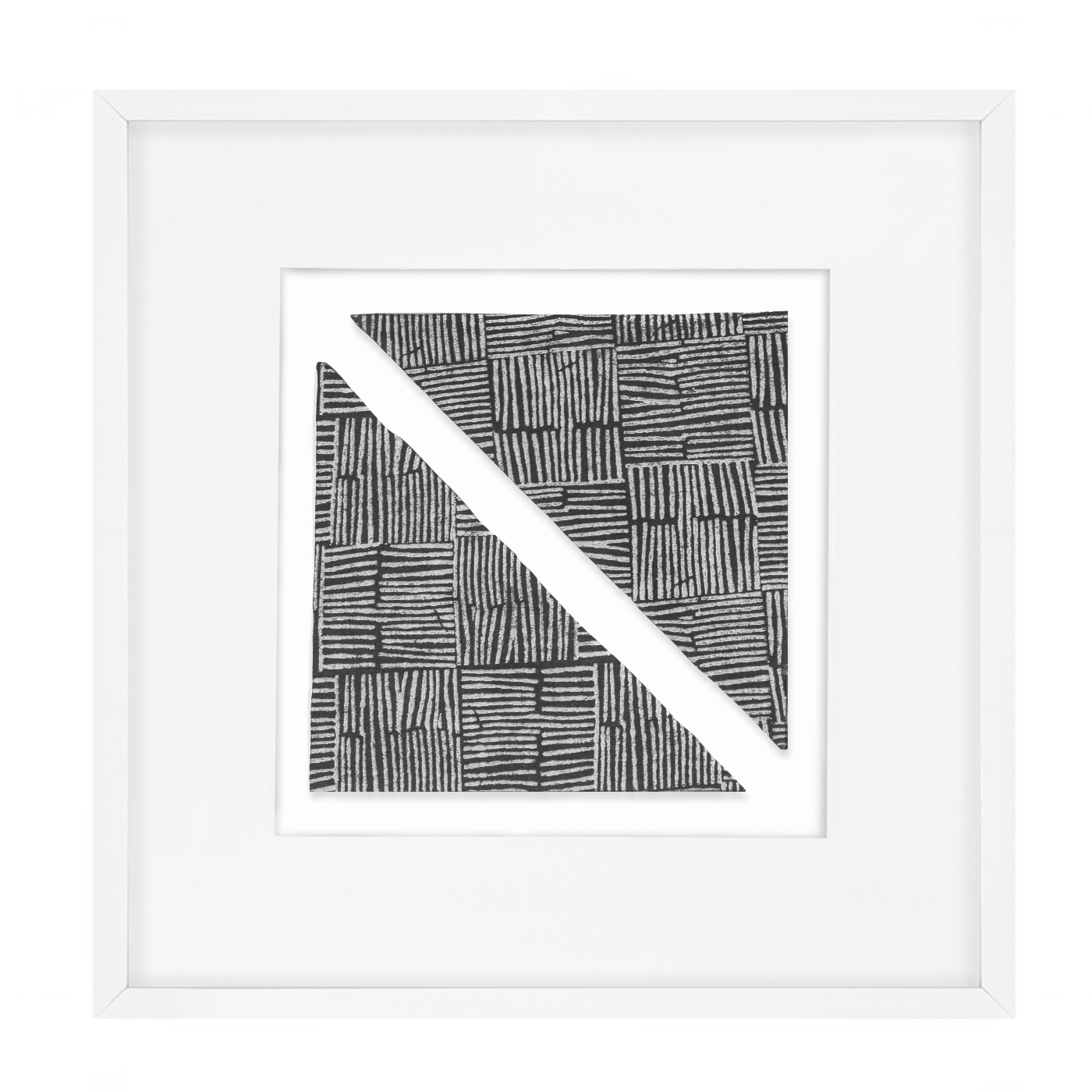 Ruins Noshi Sticks Triangle Navy Artwork 52 x 52 cm- 123456789