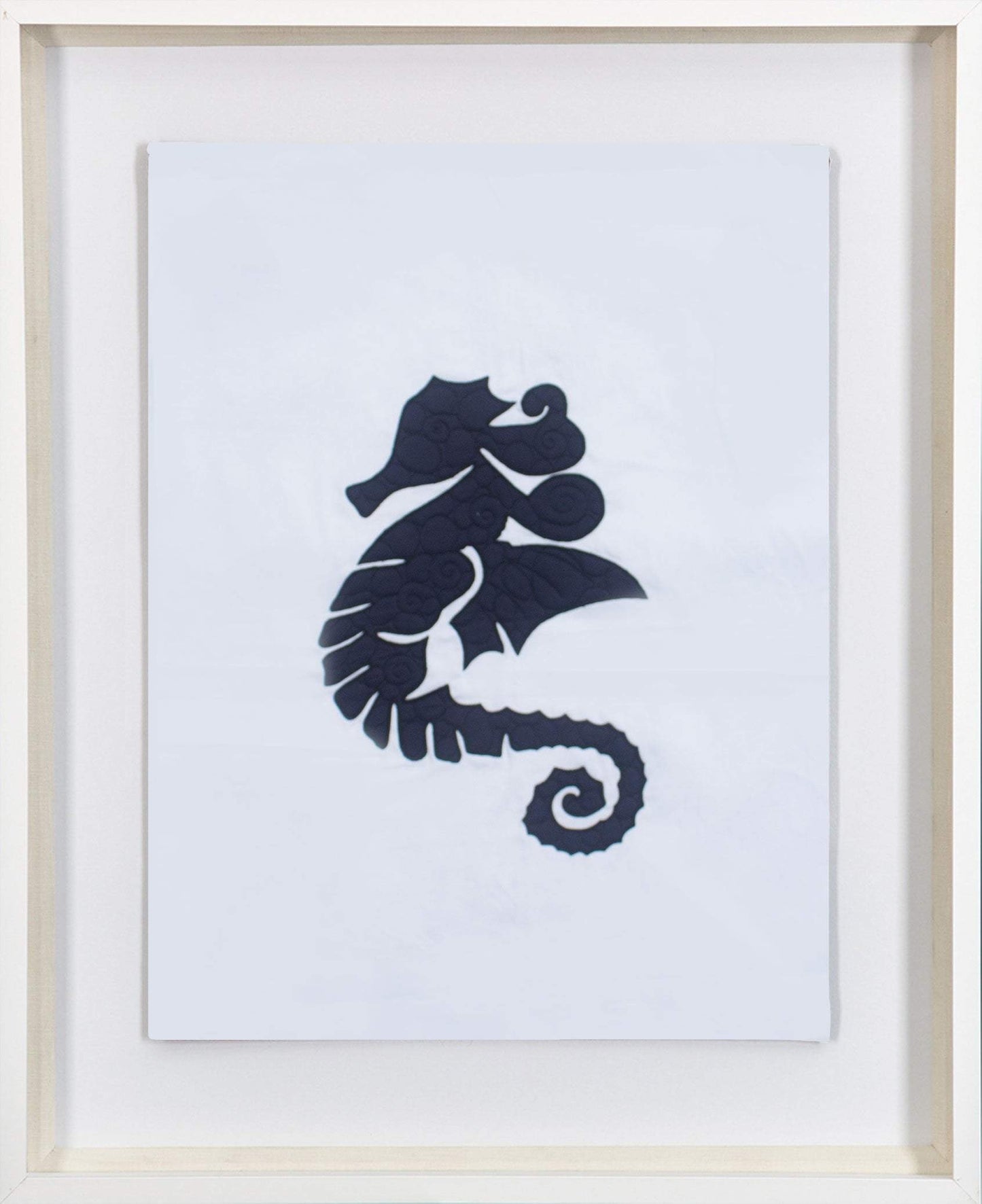 Sea Horse Navy Artwork 67 x 85 cm-Accessories-Bandhini Homewear Design-Navy-67 x 85 cm--abc