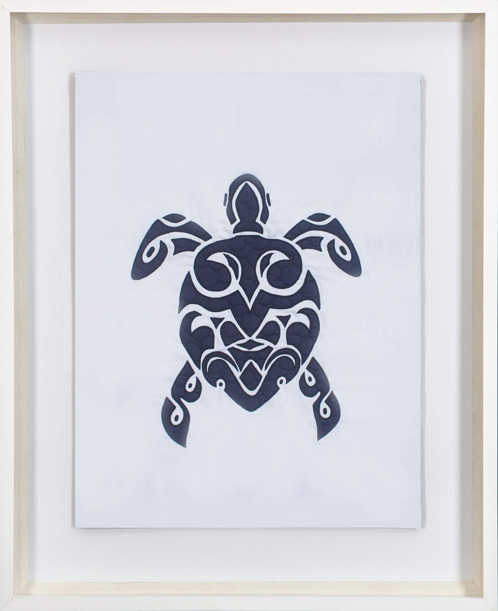 Sea Turtle Navy Artwork 67 x 85 cm-Accessories-Bandhini Homewear Design-Navy-67 x 85 cm--abc