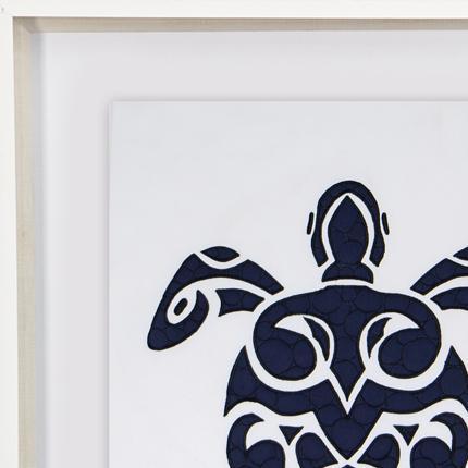 Sea Turtle Navy Artwork 67 x 85 cm-Accessories-Bandhini Homewear Design-Navy-67 x 85 cm--abc