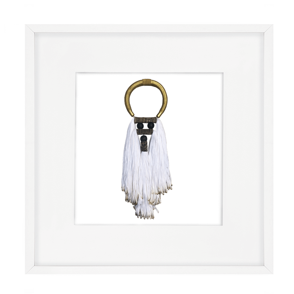 Tassel Spanish White Artwork 52 x 52 cm-Accessories-Bandhini Homewear Design-White-52 x 52--abc