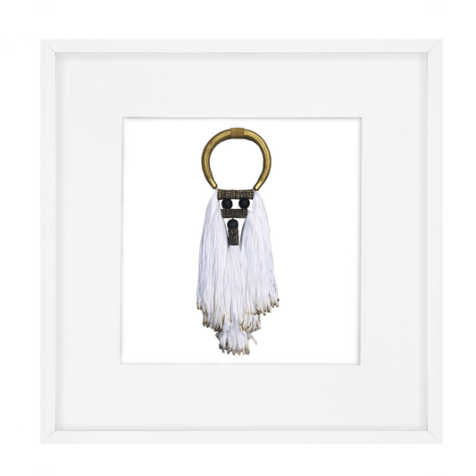 Tassel Spanish White Artwork 52 x 52 cm-Accessories-Bandhini Homewear Design-White-52 x 52--abc