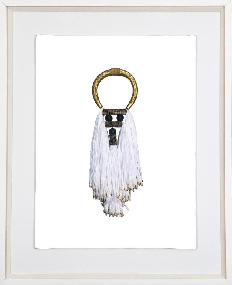Tassel Spanish White Artwork 67cm x 85cm-Accessories-Bandhini Homewear Design-White-52 x 52--abc