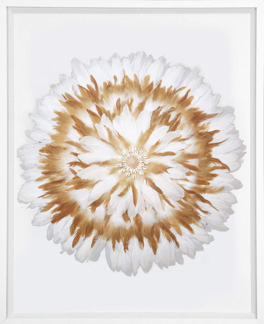 Feather Sun Set Artwork 67cm x 85cm-abc