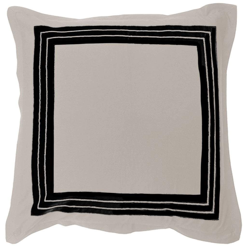 Braid Inner Panel Natural Euro Cushion 65 x 65 cm-abc