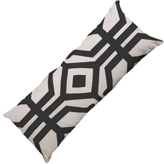 Moko Black Long Lumber Cushion 35 x 90 cm-abc