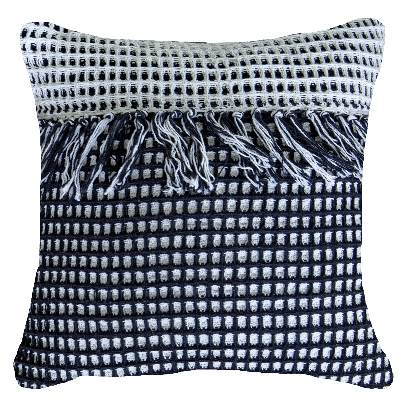 Check Black White Lounge Cushion 55 x 55 cm-abc