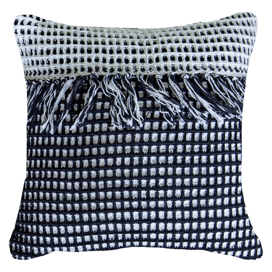 Check Black White Lounge Cushion 55 x 55 cm-abc