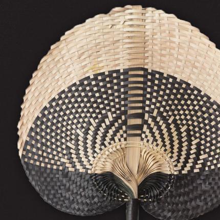 Fan Black on Black Lounge Cushion 55x55cm-abc