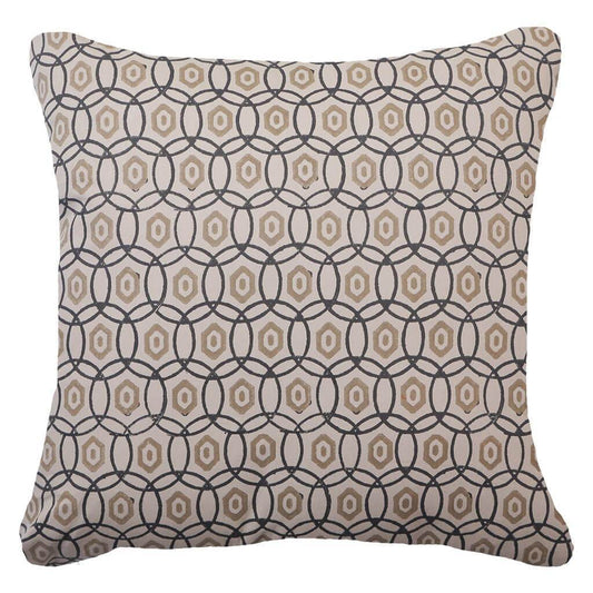 Interlaced Black Lounge Cushion 55x55cm-abc
