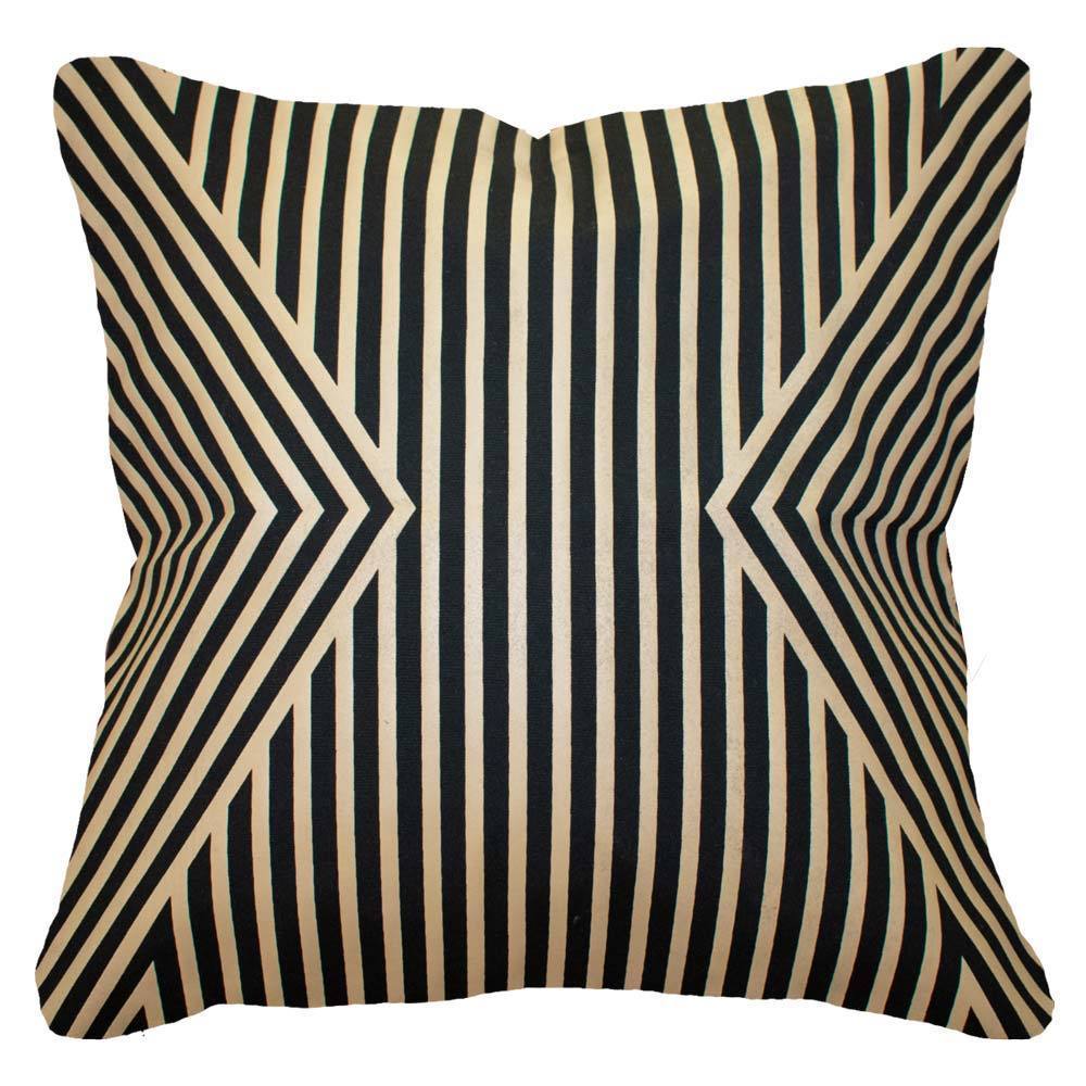 Outdoor Parasol Black Lounge Cushion 55 x 55 cm-Outdoors-Bandhini Homewear Design-Black-22 x 22--abc