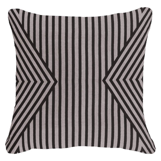 Parasol Black Lounge Cushion 55 x 55 cm-Accessories-Bandhini Homewear Design-Black-22 x 22--abc