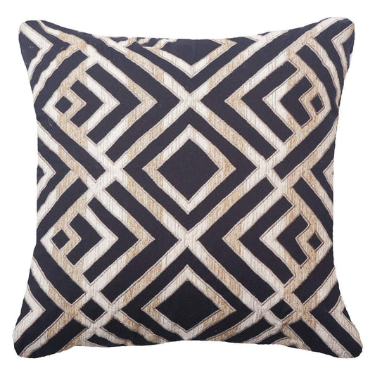 Shoowa Arrow Black Lounge Cushion 55 x 55 cm-Accessories-Bandhini Homewear Design-Black-22 x 22--abc