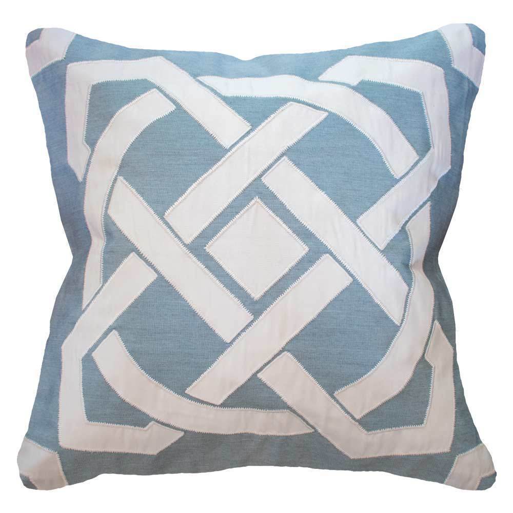 Outdoor Dial Cloud Blue Lounge Cushion 55 x 55 cm-Outdoors-Bandhini Homewear Design-Cloud-22 x 22--abc