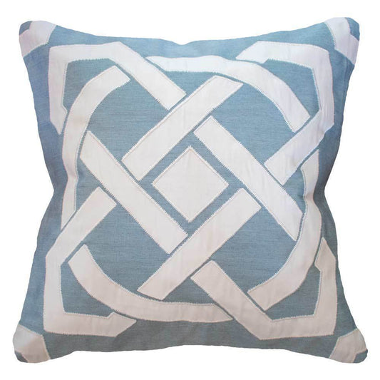 Outdoor Dial Cloud Blue Lounge Cushion 55 x 55 cm-Outdoors-Bandhini Homewear Design-Cloud-22 x 22--abc