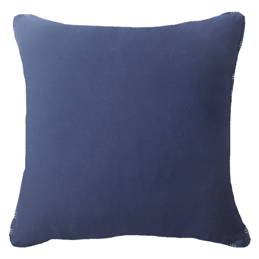 Cotton Reverse Cloud Navy Lounge Cushion 55 x 55 cm-abc