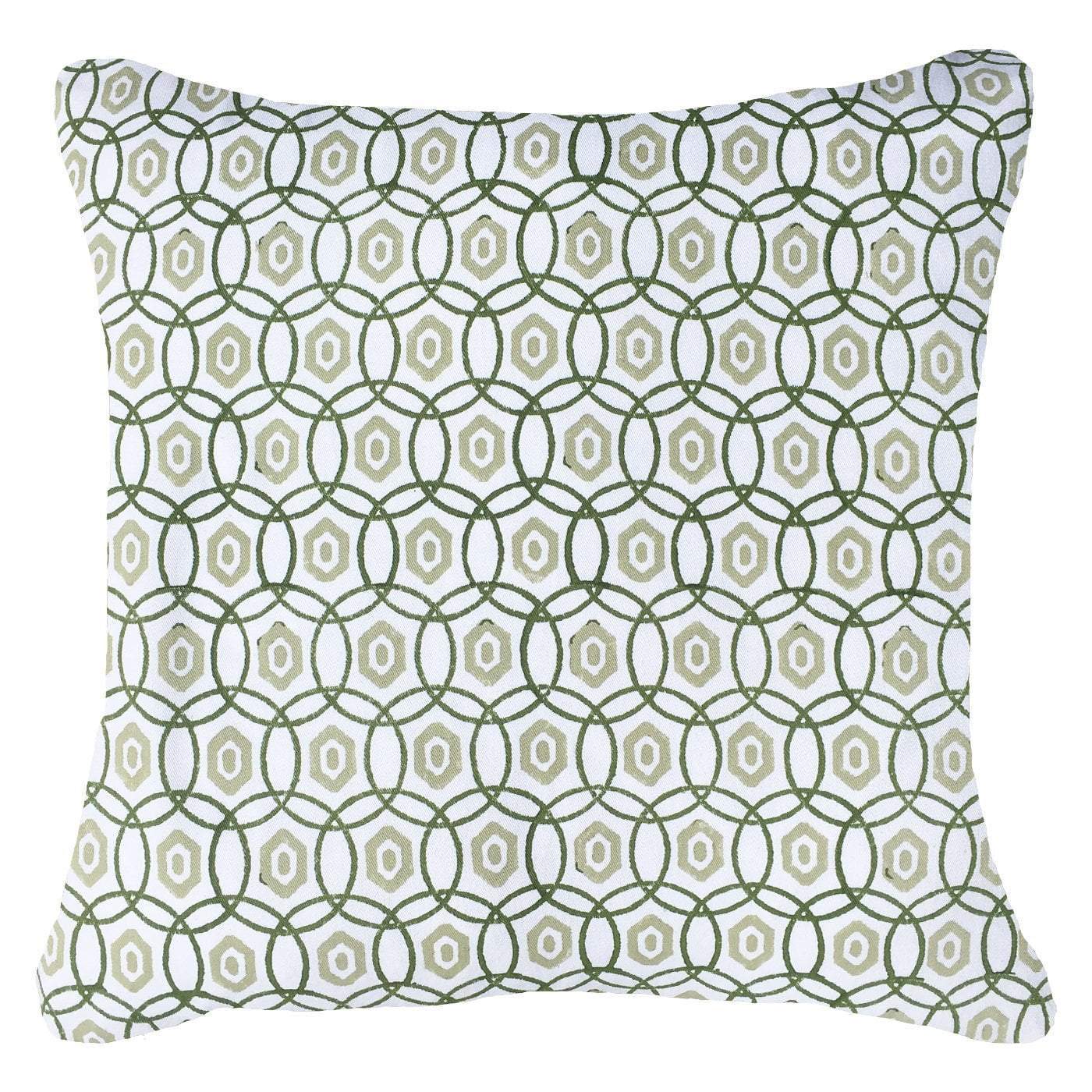 Interlaced Emerald Lounge Cushion 55 x 55cm-abc