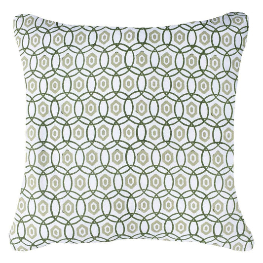 Interlaced Emerald Lounge Cushion 55 x 55cm-abc