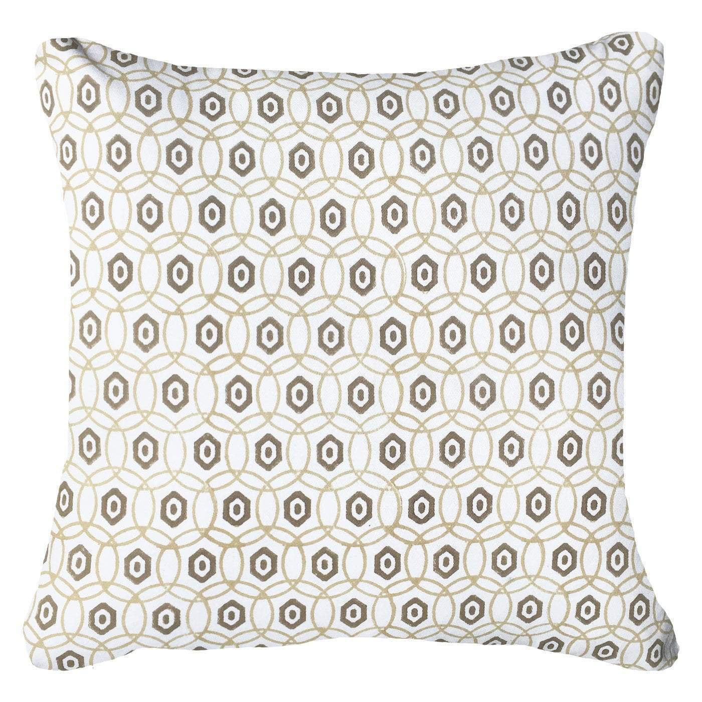 Interlaced Natural Lounge Cushion 55x55cm-abc
