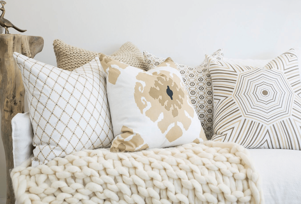 Interlaced Natural Lounge Cushion 55x55cm-abc