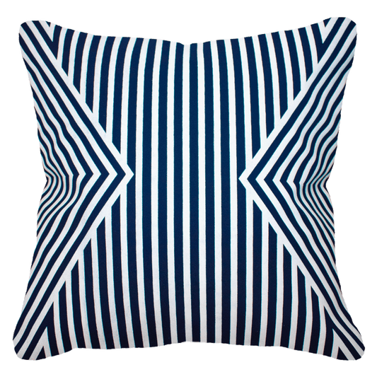 Outdoor Parasol Navy Lounge Cushion 55 x 55 cm-Outdoors-Bandhini Homewear Design-Natural-22 x 22--abc