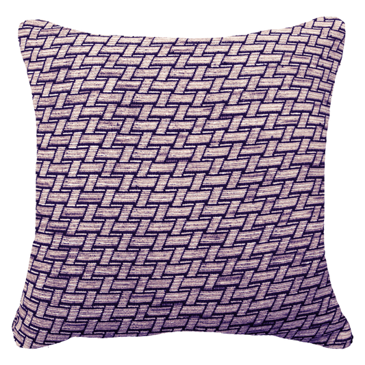 Weave Bamboo Navy Lounge Cushion 55x55cm-Accessories-Bandhini Homewear Design-Navy-22 x 22--abc