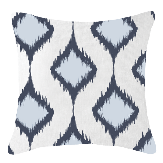 Inner Ikat Cluster Navy Lounge Cushion 55 x 55 cm-abc