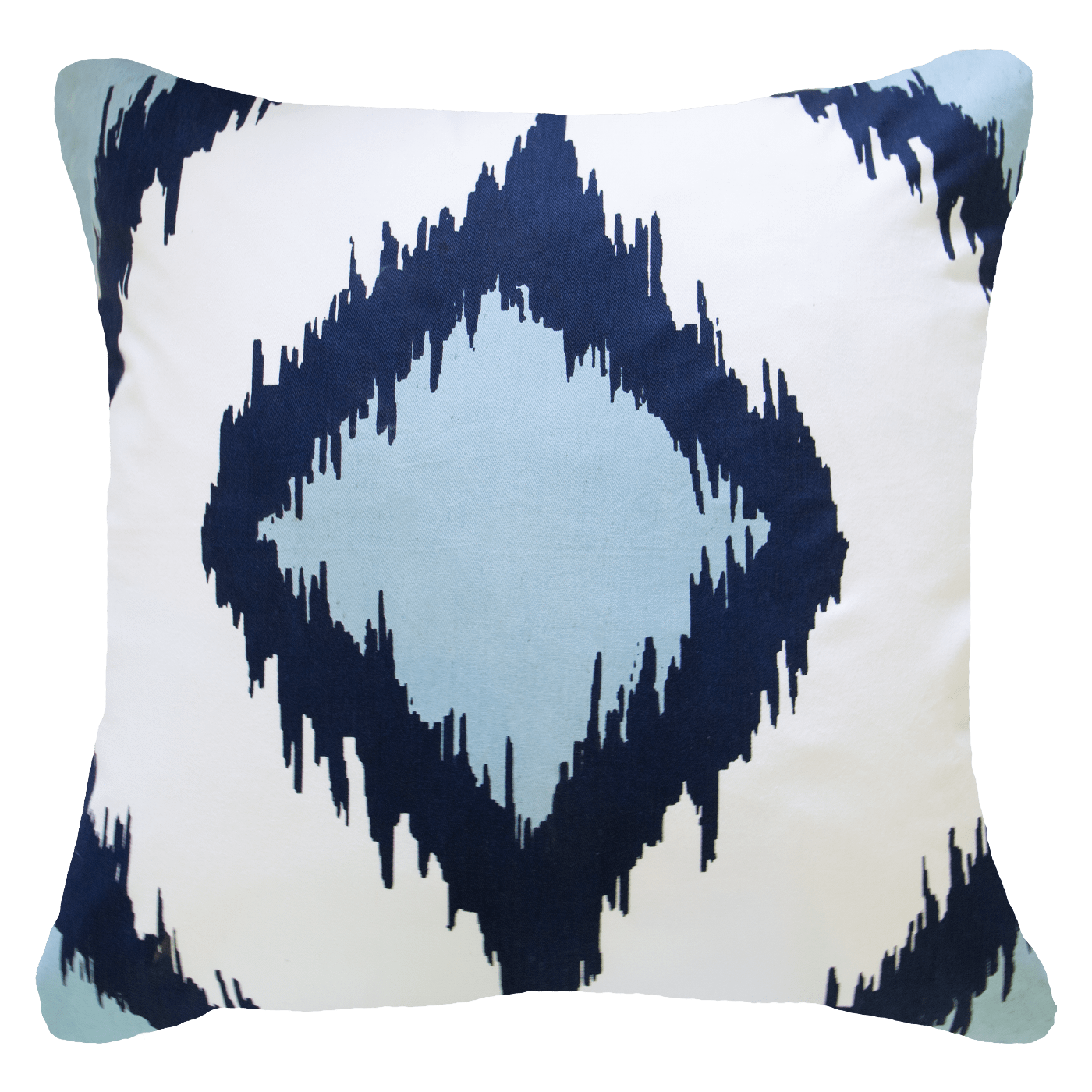 Inner Ikat Solitaire Navy Lounge Cushion 55 x 55 cm-abc