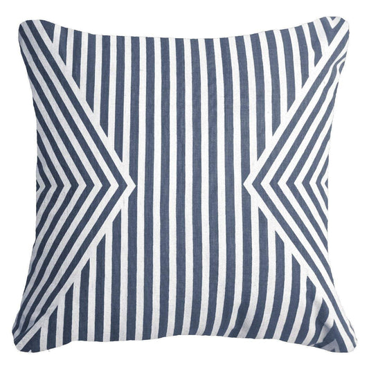 Parasol Navy Lounge Cushion 55 x 55 cm-Accessories-Bandhini Homewear Design-Navy-22 x 22--abc