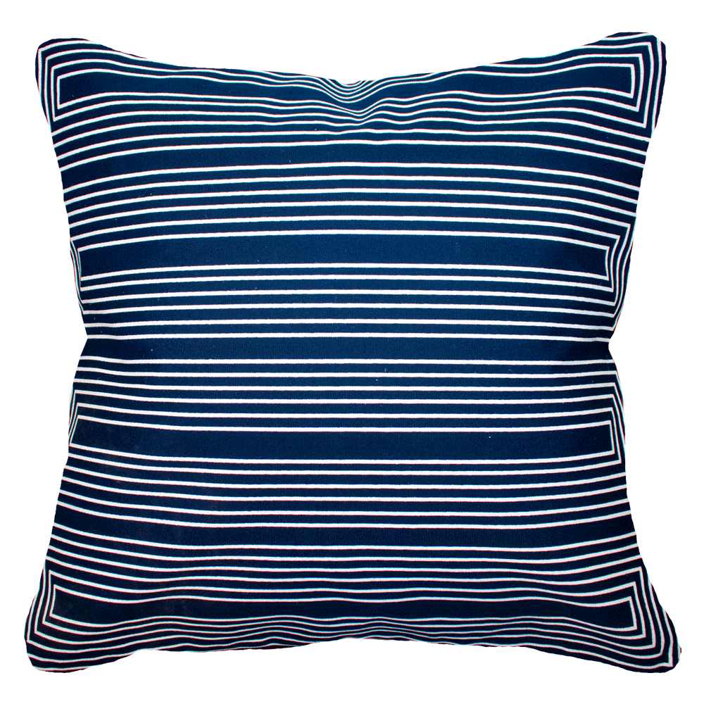 Outdoor Paramaze Navy Lounge Cushion 55 x 55 cm-Outdoors-Bandhini Homewear Design-Navy-22 x 22--abc