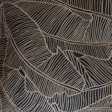 Rake Palm Black Lounge Cushion 55 x 55 cm-Accessories-Bandhini Homewear Design-White-22 x 22--abc