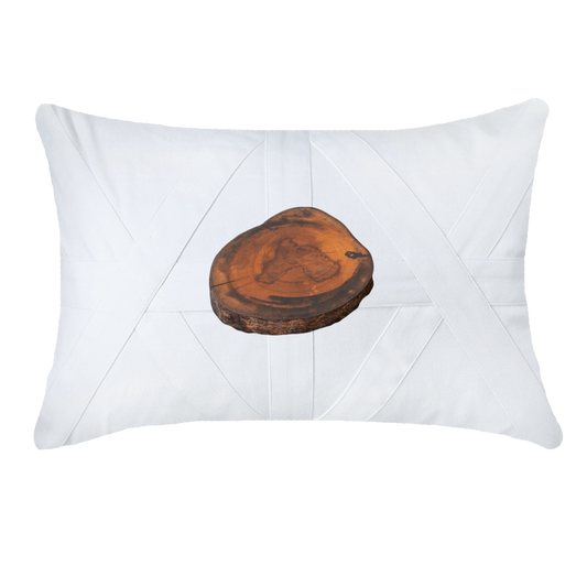 Wood Slab White Lounge Cushion 55 x 55cm-Accessories-Bandhini Homewear Design-White-55 x 55--abc